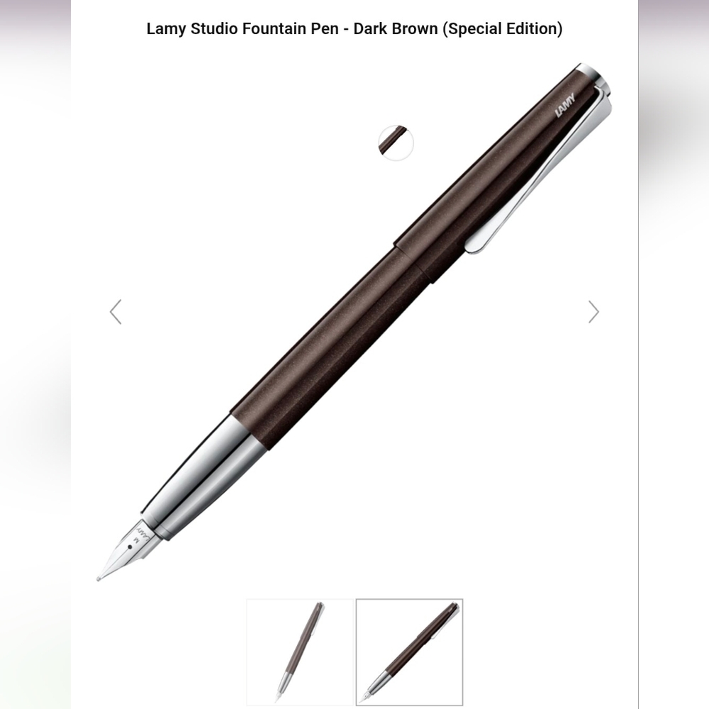 Lamy Studio Fountain Pen - Dark Brown (Special Edition)